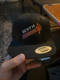 DEATH SUNS GREEN BRIM EMB SNAPBACK